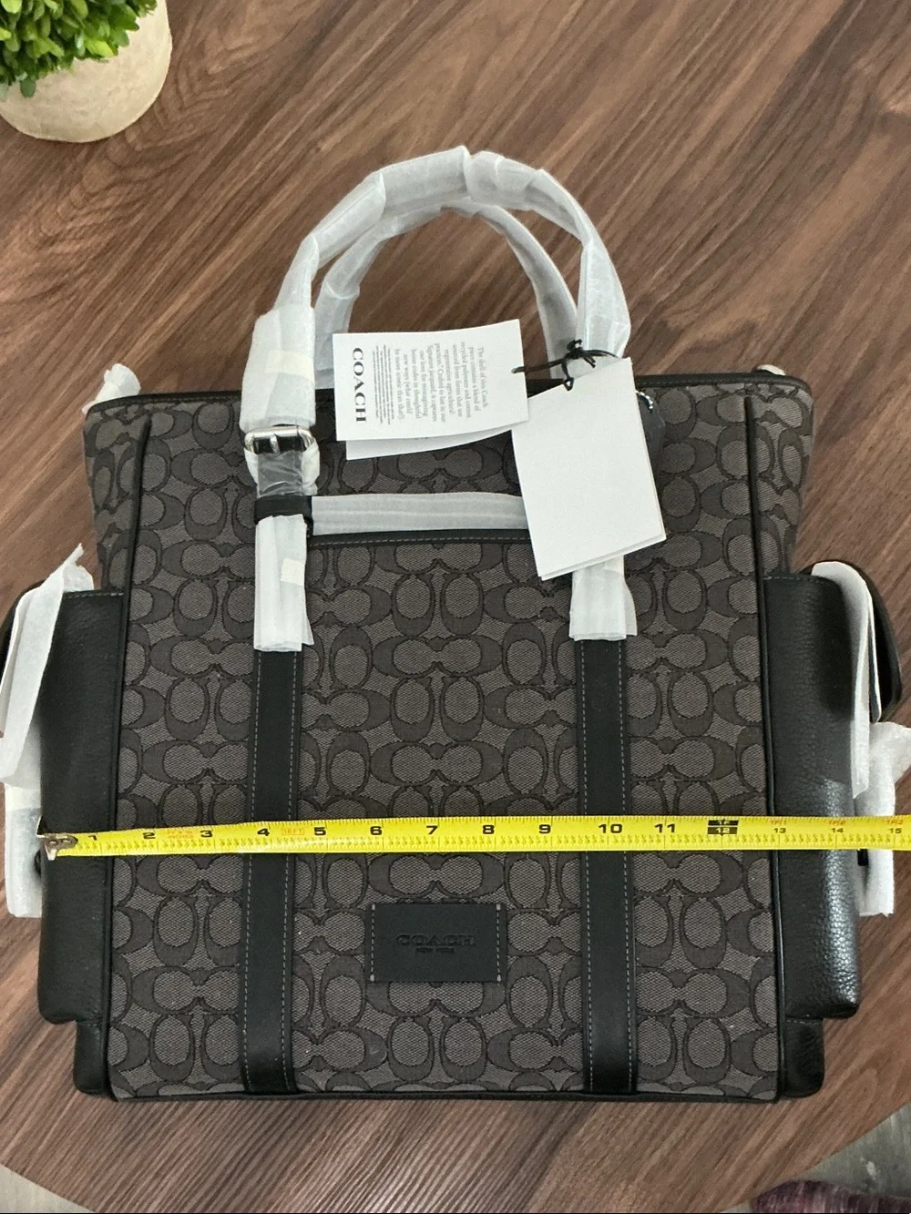 Coach Men’s Messenger Tote in Charcoal and Black